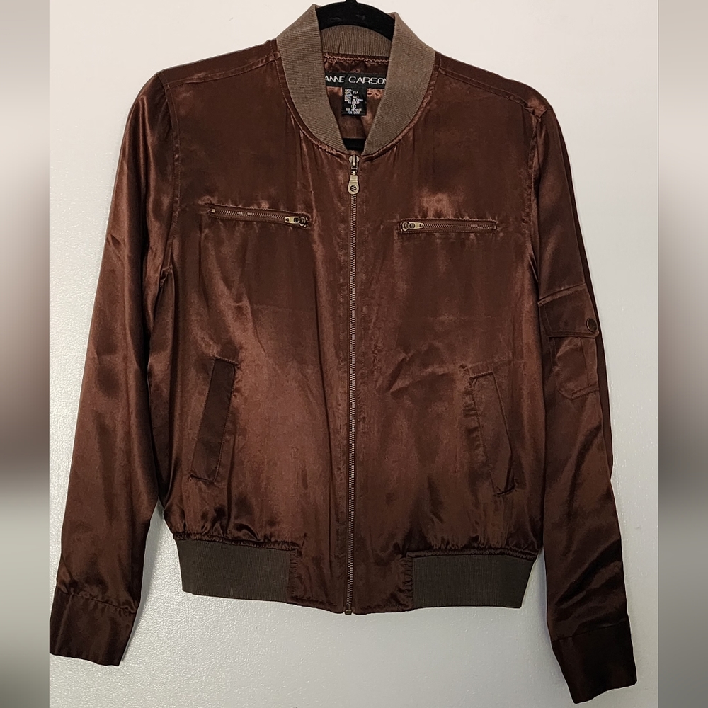 Vintage Women's Silk Bomber Jacket